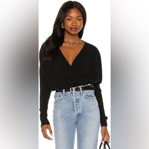 Free People - Cozy With You pull over sweater in black 
NWOT